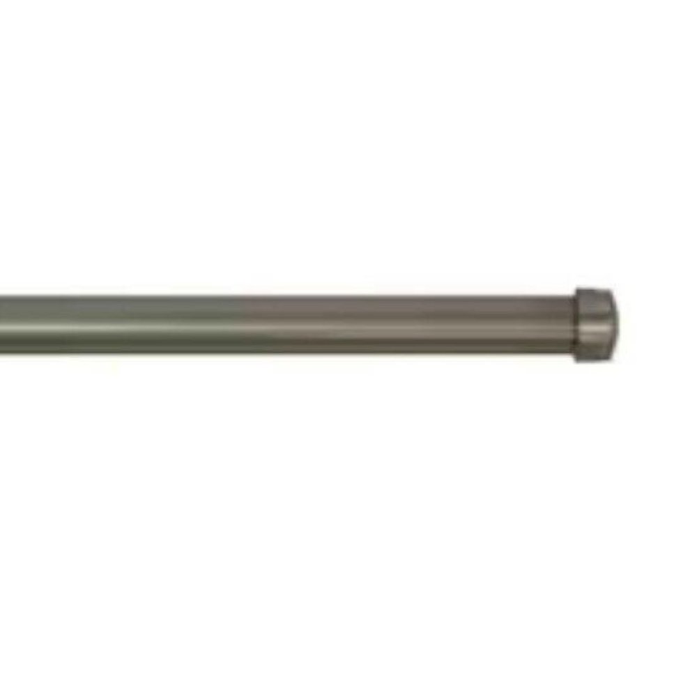 Allen + Roth 72" to 144" Pewter Steel Add On Curtain Rod